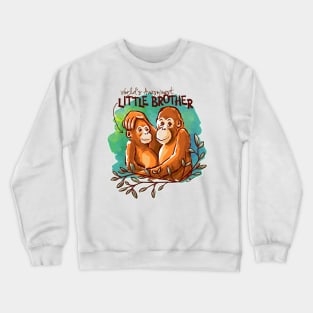 World's Awesomest Little Brother Crewneck Sweatshirt